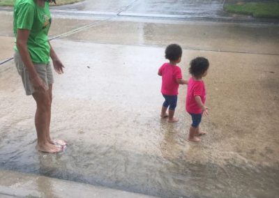 Playing with Grandkids in the Rain
